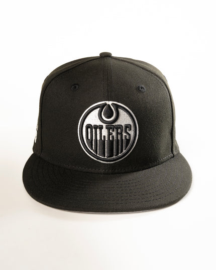 EDMONTON OILERS JET BLACK 59FIFTY FITTED HAT