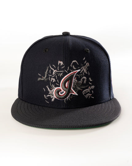 CLEVELAND INDIANS MIDNIGHT CROWS 59FIFTY FITTED HAT