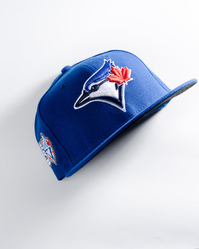 TORONTO BLUE JAYS AUTHENTIC COLLECTION 50TH ANNIVERSARY ROYAL 59FIFTY FITTED HAT