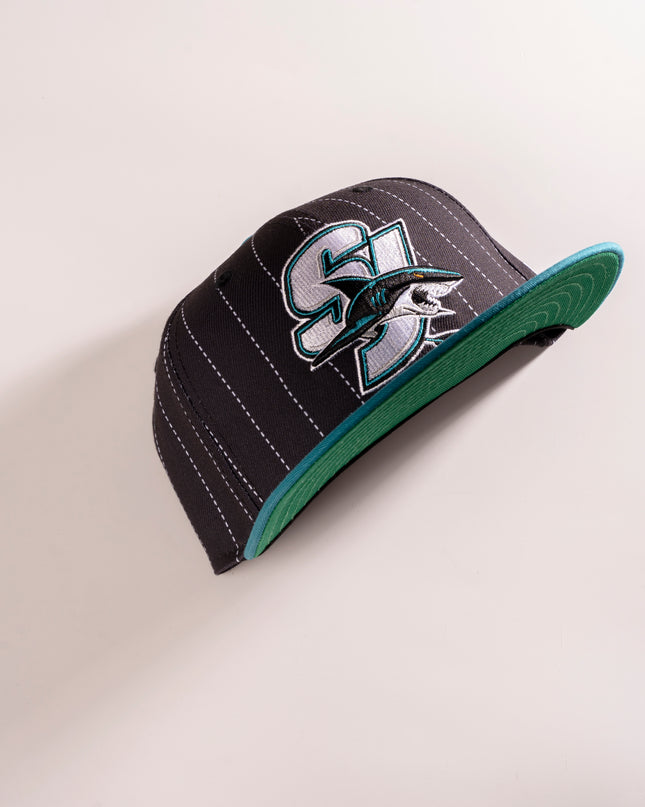 SAN JOSE SHARKS  PINSTRIPE 59FIFTY FITTED HAT