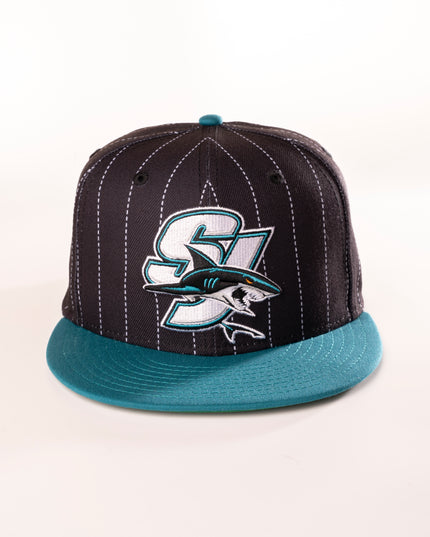 SAN JOSE SHARKS  PINSTRIPE 59FIFTY FITTED HAT