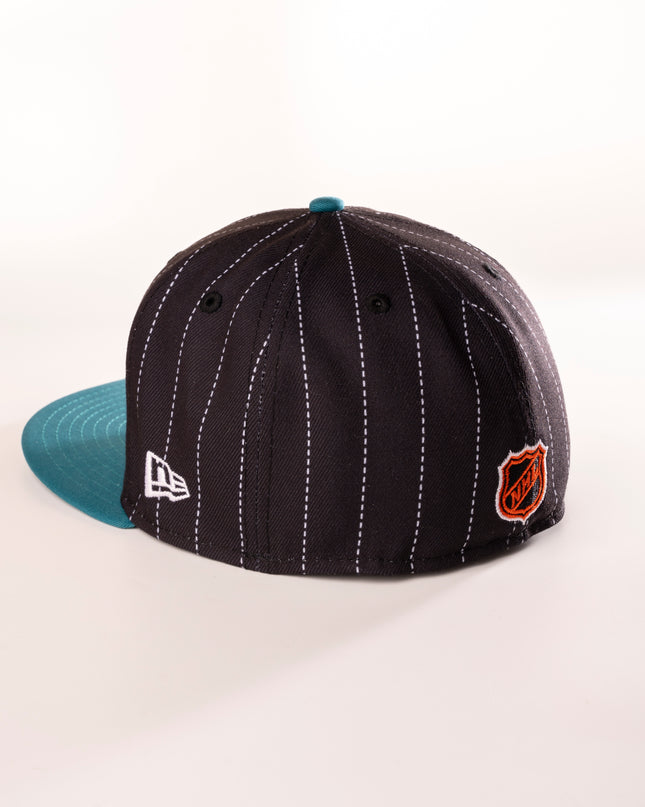 SAN JOSE SHARKS  PINSTRIPE 59FIFTY FITTED HAT