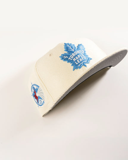TORONTO MAPLE LEAFS OFF-WHITE CORD 59FIFTY FITTED HAT