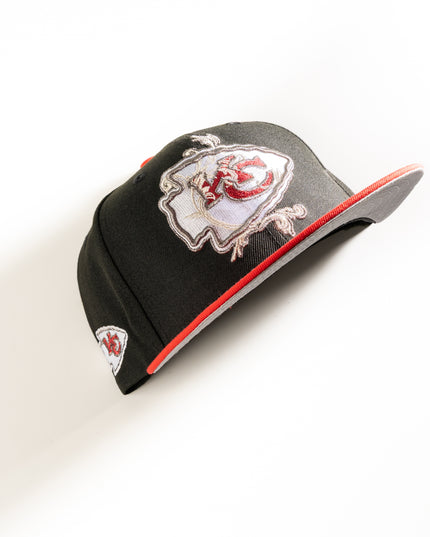 New Era Kansas City Chiefs 59Fifty Fitted Hat black red NFL
