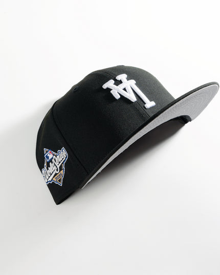 New Era Los Angeles Dodgers Upside Down 2025 World Series Black 59Fifty Fitted Hat