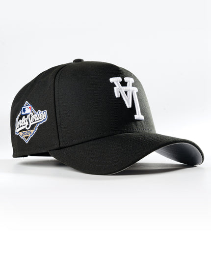New Era Los Angeles Dodgers Upside Down 2025 World Series Black 9Forty A-Frame Snapback hat