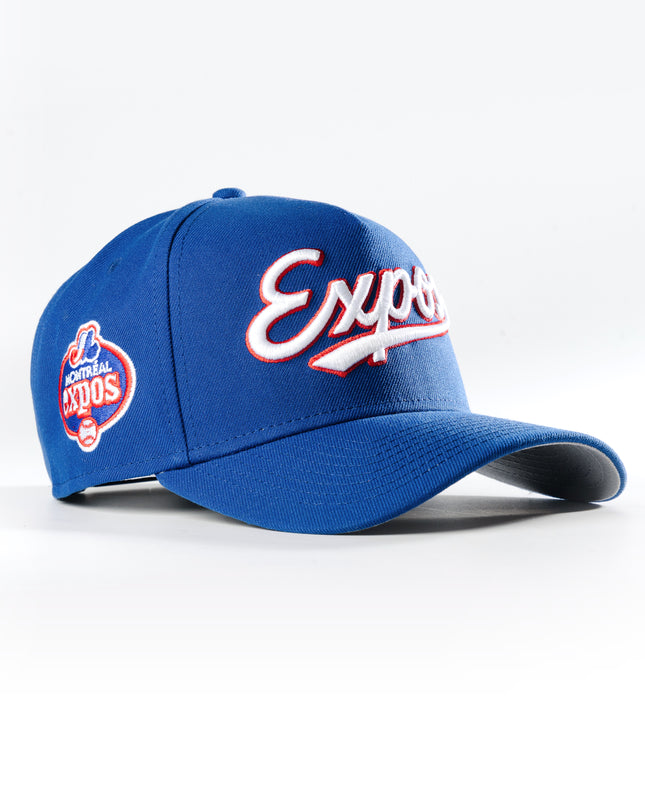 New Era Montreal Expos Jersey Script 9Forty A-Frame Snapback hat