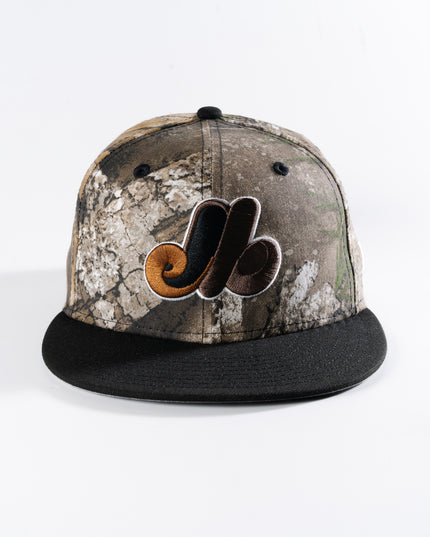 New Era Montreal Expos Real Tree APX 59Fifty Fitted Hat