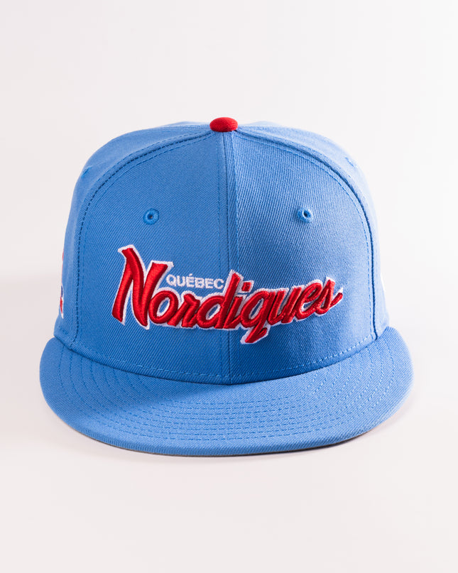 New Era Quebec Nordiques Script 59Fifty Fitted Hat