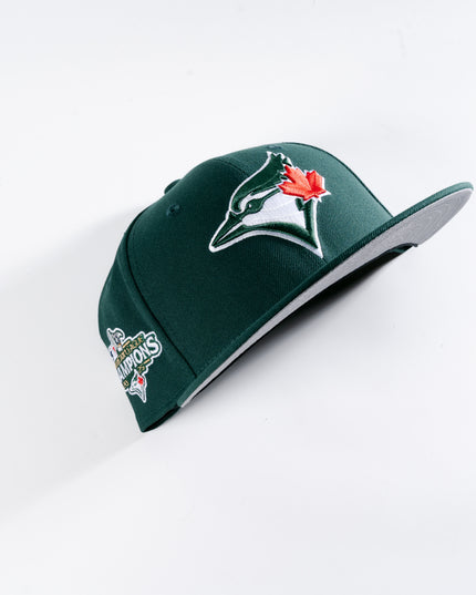 New Era Toronto Blue Jays 2025 American League Champions Dark Green 59Fifty Fitted Hat