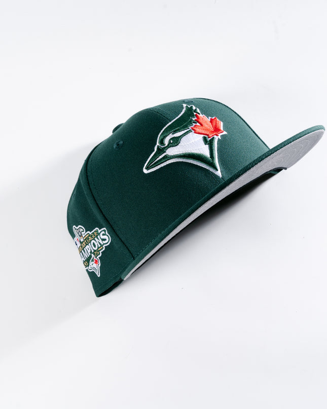 New Era Toronto Blue Jays 2025 American League Champions Dark Green 59Fifty Fitted Hat