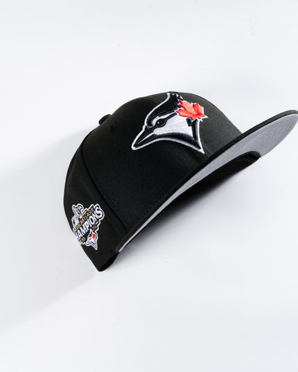 New Era Toronto Blue Jays 2025 American League Champions Jet Black 59Fifty Fitted Hat