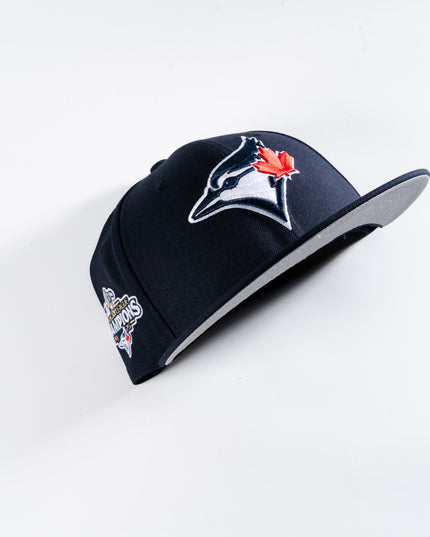 New Era Toronto Blue Jays 2025 American League Champions Navy 59Fifty Fitted Hat