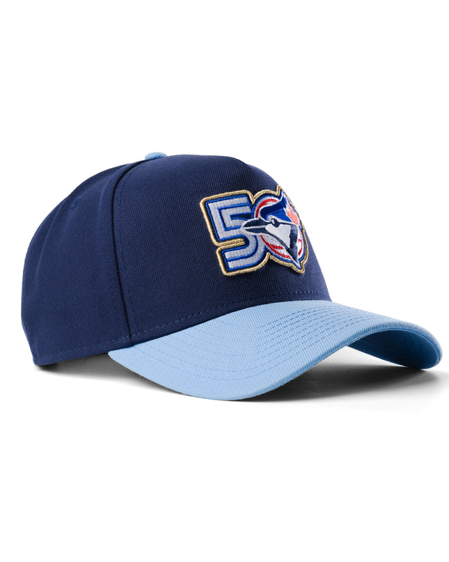 New Era Toronto Blue Jays 50th Anniversary Spotlight Navy 9Forty A-Frame Snapback Hat