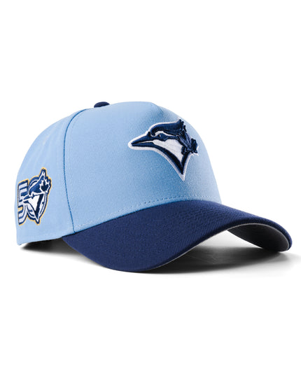 New Era Toronto Blue Jays 50th Anniversary Steel Blue 9Forty A-Frame Snapback Hat