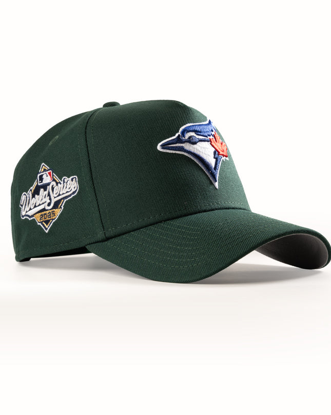 New Era Toronto Blue Jays DK Green 2025 World Series 9Forty A-Frame Snapback Hat
