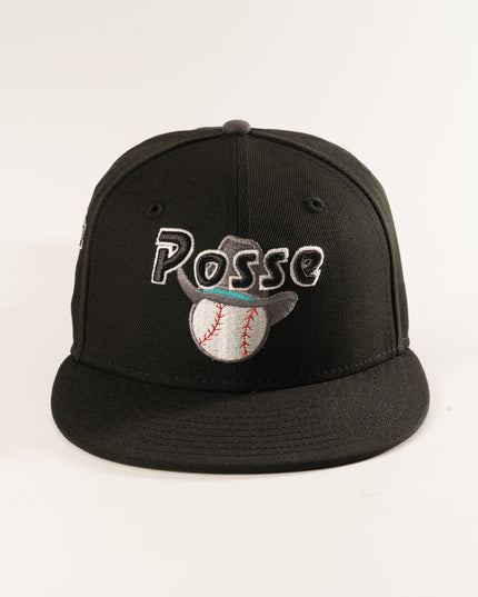 Black pocatello posse 59fifty fitted hat.